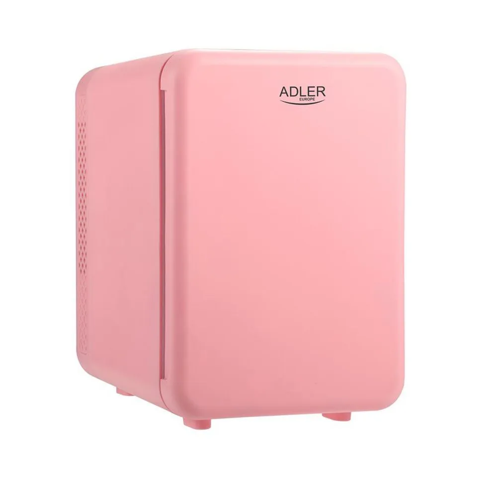 ADLER EUROPE Elektrische Kühlbox AD 8084p Mini Kühlschrank tragbare Kühlbox mit Warmhaltefunktion, 4 l, kompakter Getränkekühlschrank, Auto, Büro, Camping und Kosmetik pink