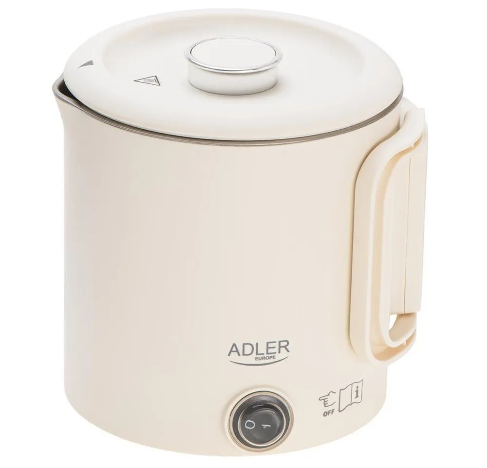 ADLER EUROPE Reise-Wasserkocher AD 1388b, 0,8 l, 650 W, im Reisedesign platzsparend zusammenklappbar