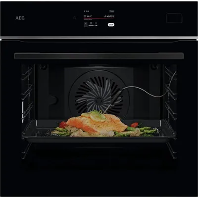 Backofen elektrisch AEG Series 8000 TB8SB73ZAB 70 L Schwarz mit Dampfgarfunktion