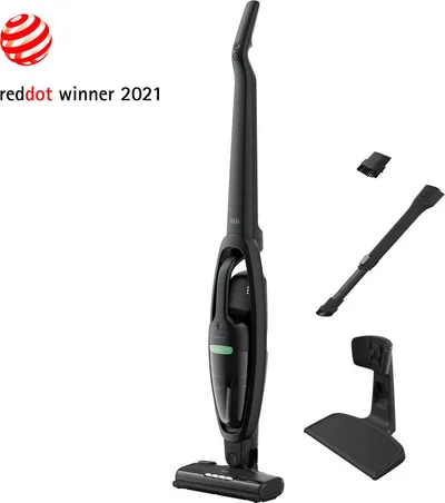 AEG Akku-Hand-und Stielstaubsauger CLEAN 5000 ÖKO (AS52B21OKO), beutellos, 2in1, leise 79 dB(A), 74 % Recyclingmaterial, bis zu 50 Min. Laufzeit