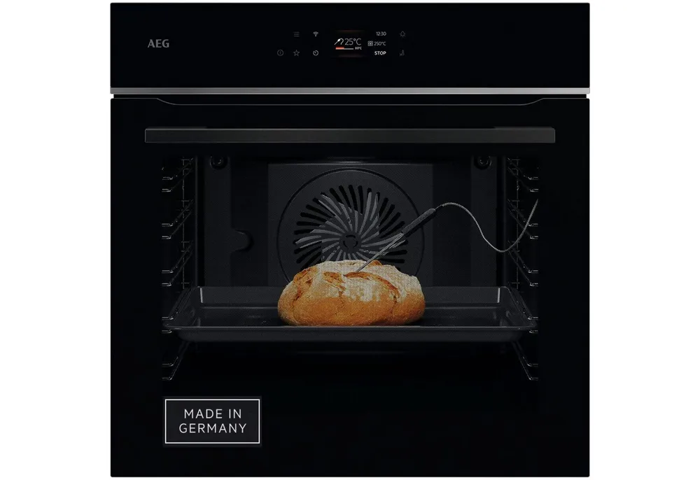 AEG Einbaubackofen 7000 TE7PB62WAB, Pyrolyse-Selbstreinigung, Müheloses Kochen: Full‑Touchdisplay mit Kochassistent, Made in Germany