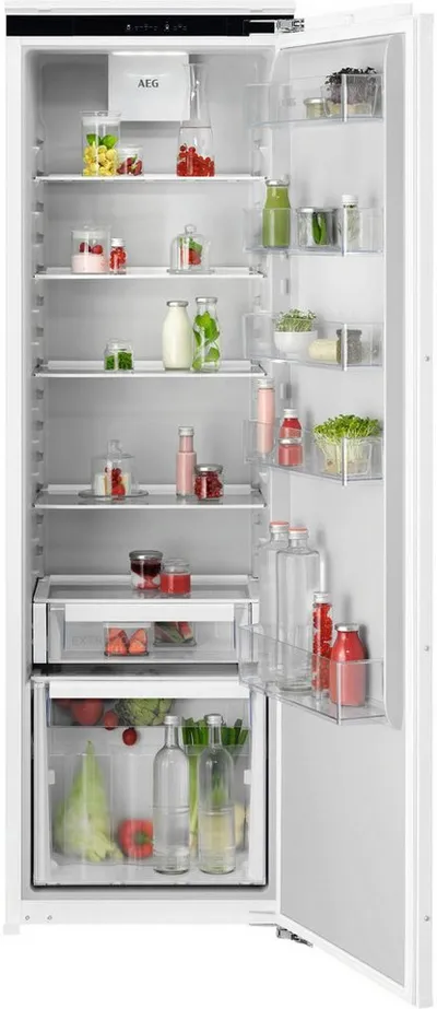 AEG Einbaukühlschrank 6000 TK6DS18WEC, 176,9 cm hoch, 55,7 cm breit, Kühlschrank aus recyceltem Kunststoff