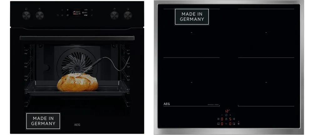 AEG Elektro-Herd-Set Serie 7000 OO70HSPID, Pyrolyse-Selbstreinigung, Kochassistent – Gerichte intuitiv per Tipp wählen, Made in Germany
