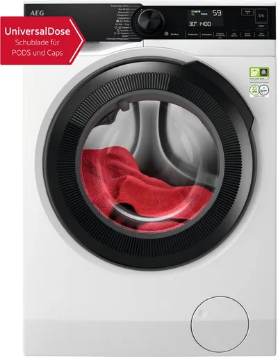 AEG Waschmaschine 8000 PowerCare® LR8EG75480, 8 kg, 1400 U/min, UniversalDose: löst PODS®/Caps 60 % schneller auf für beste Reingung
