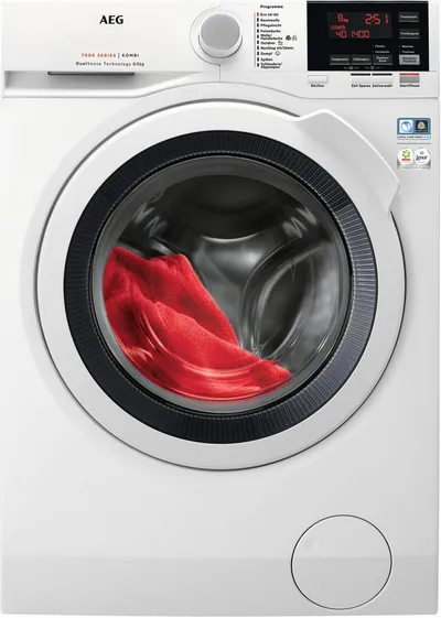 AEG Waschtrockner 7000 ProSteam® L7WBA60680, 8 kg, 5 kg, 1600 U/min, ProSteam®: Auffrischen mit Dampf statt Waschen und 96 % Wasser sparen