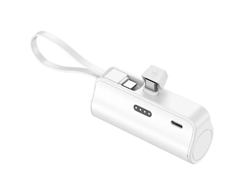 AeroAxis 2 in 1 5000mAh Powerbank Tragbar Ladegerät Externer Akku für Handy Powerbank 5000 mAh, Kompakt & Leicht, Ideal für Reisen,Outdoor