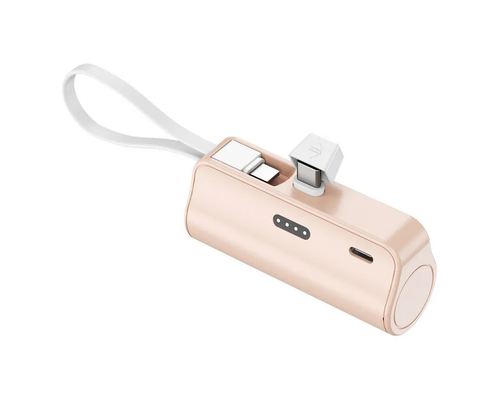 AeroAxis 2 in 1 5000mAh Powerbank Tragbar Ladegerät Externer Akku für Handy Powerbank 5000 mAh, Kompakt & Leicht, Ideal für Reisen,Outdoor