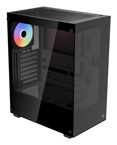PC-Gehäuse AeroCool Pivot V2 ACCM-ES08013.11 ARGB Glasfenster ATX/Micro-ATX/Mini-ITX Schwarz