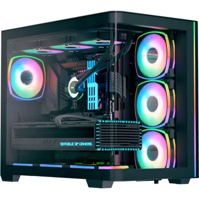 PC-Gehäuse Tower Midi ATX Aerocool P500C Evo Glaspaneel ARGB