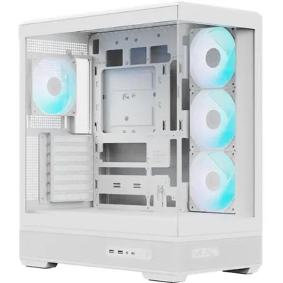 PC-Gehäuse Aerocool P500B Digi LED-Bildschirm ARGB Weiß