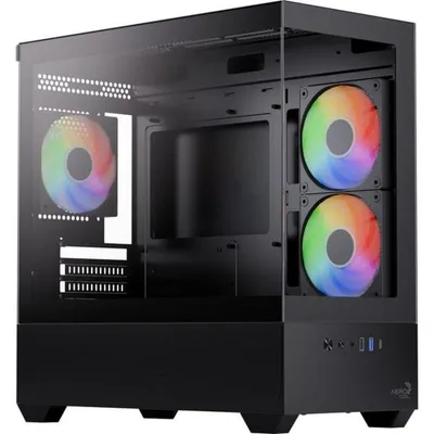 PC-Gehäuse Aerocool P300D Mini-Tower Schwarz RGB