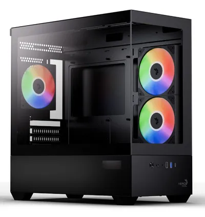 Gehäuse Aerocool P300D Digi-G-BK-v1 Mini Tower Schwarz RGB