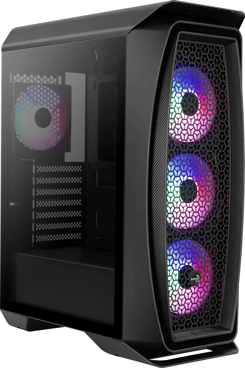 Aerocool Aero One Frost gehärtetes Glas USB 3.1 RGB Schwarz