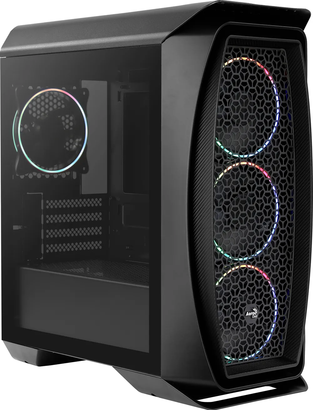 Aerocool Aero One Mini Eclipse gehärtetes Glas USB 3.1 RGB schwarz