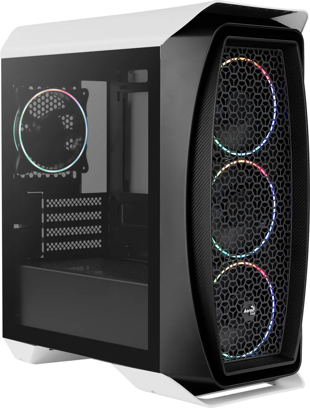 Aerocool Aero One Mini Eclipse Tempered Glass USB 3.1 RGB weiß