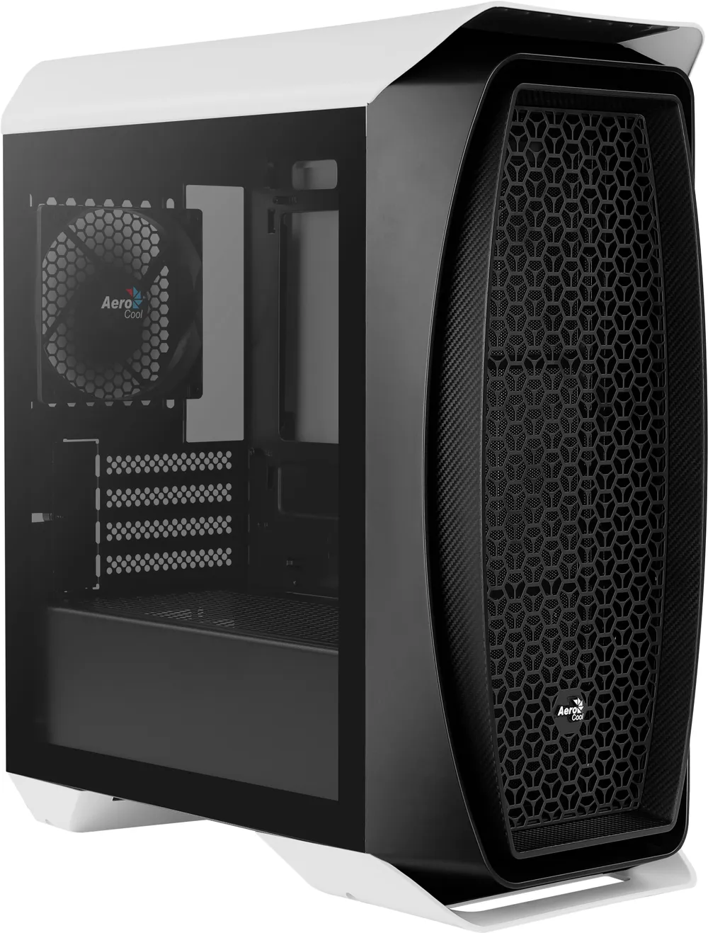 Aerocool Aero One Mini Tempered Glass USB 3.1 Weiß