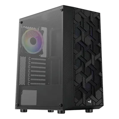 Aerocool Hive Tempered Glass USB 3.2 ARGB Schwarz