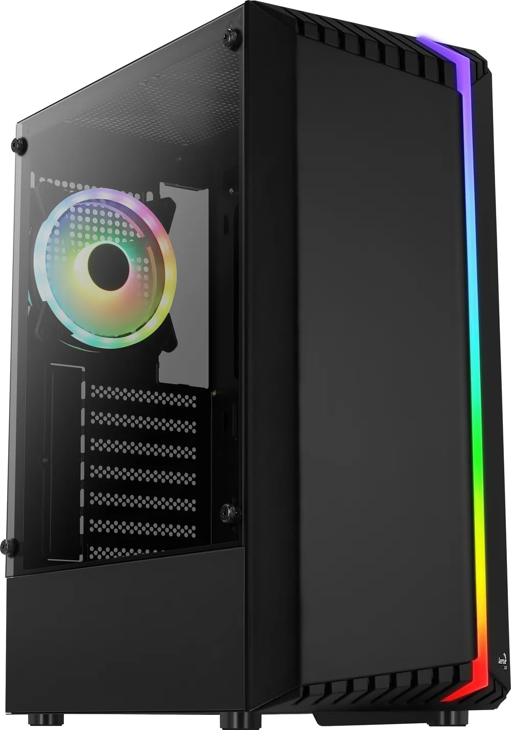 Aerocool Bionic V2 RGB gehärtetes Glas USB 3.0 Schwarz