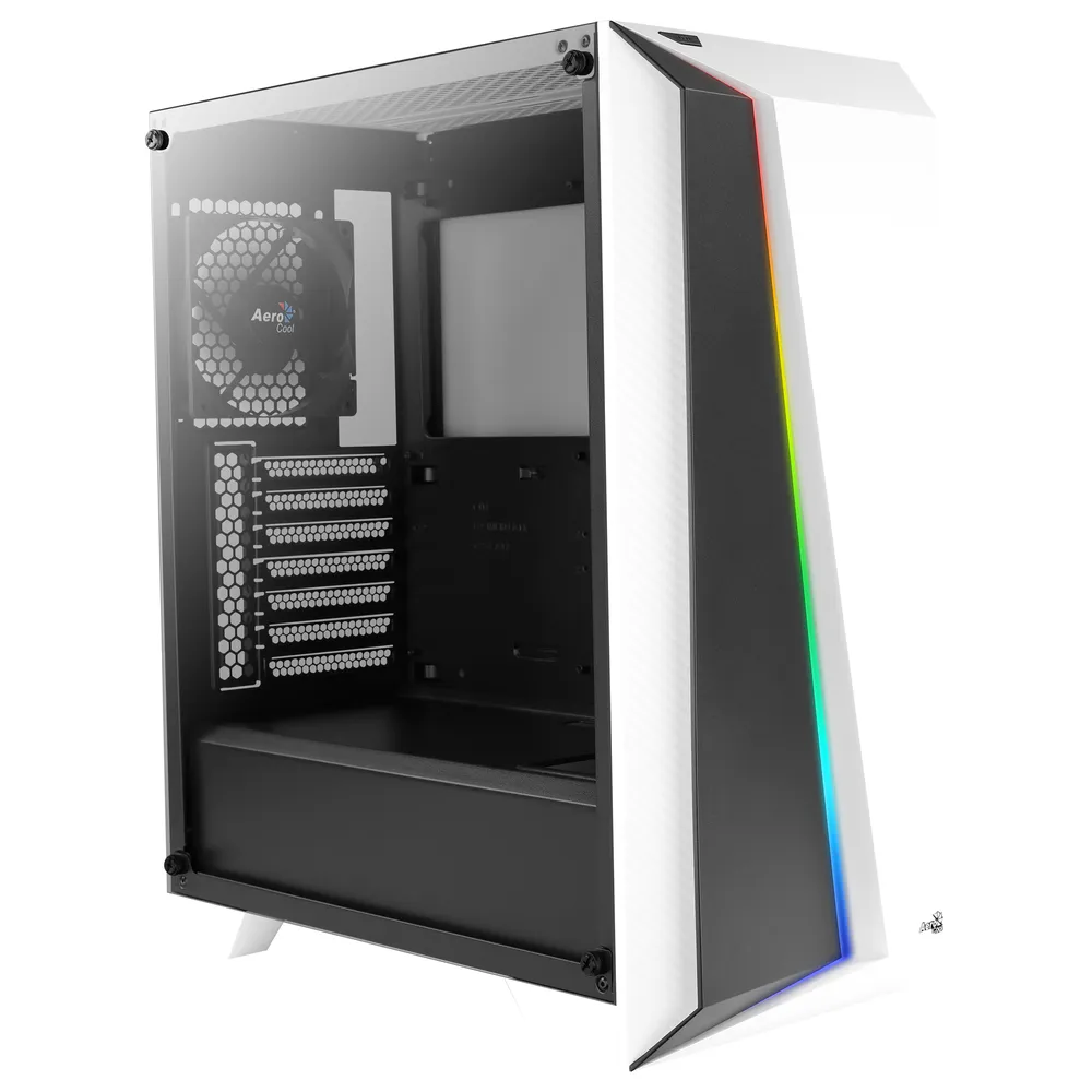 AeroCool Cylon Pro Tempered Glass USB 3.0 Weiß