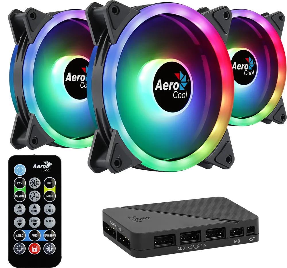 Aerocool DUO12PRO ARGB Kit 3 Lüfter 120mm