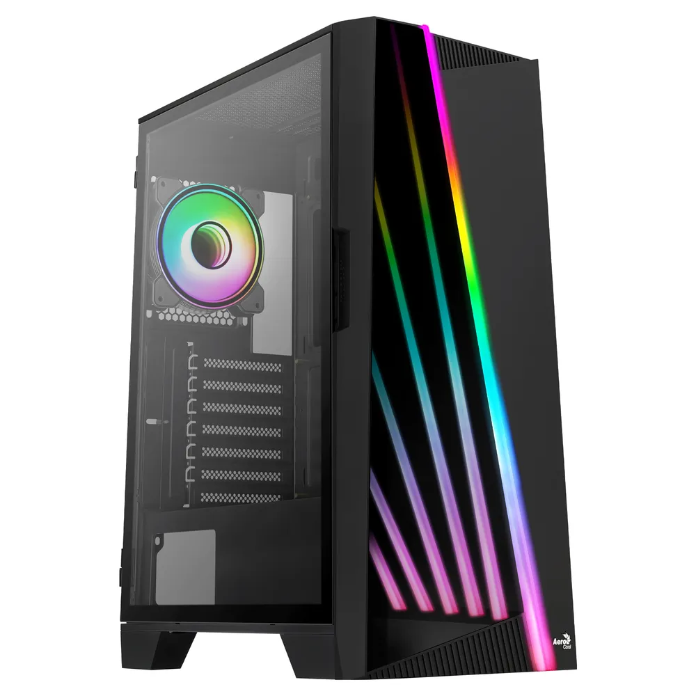 Aerocool Mirage ARGB Tempered Glass USB 3.0 Schwarz