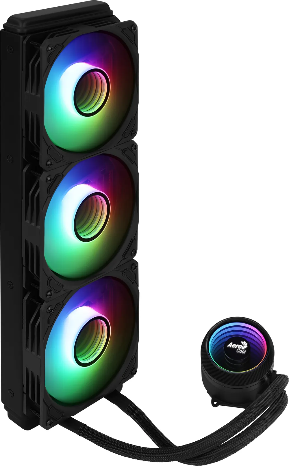 Aerocool Mirage L360 Flüssigkeitskühlung 360mm RGB Infinity Mirror 3 leise Lüfter
