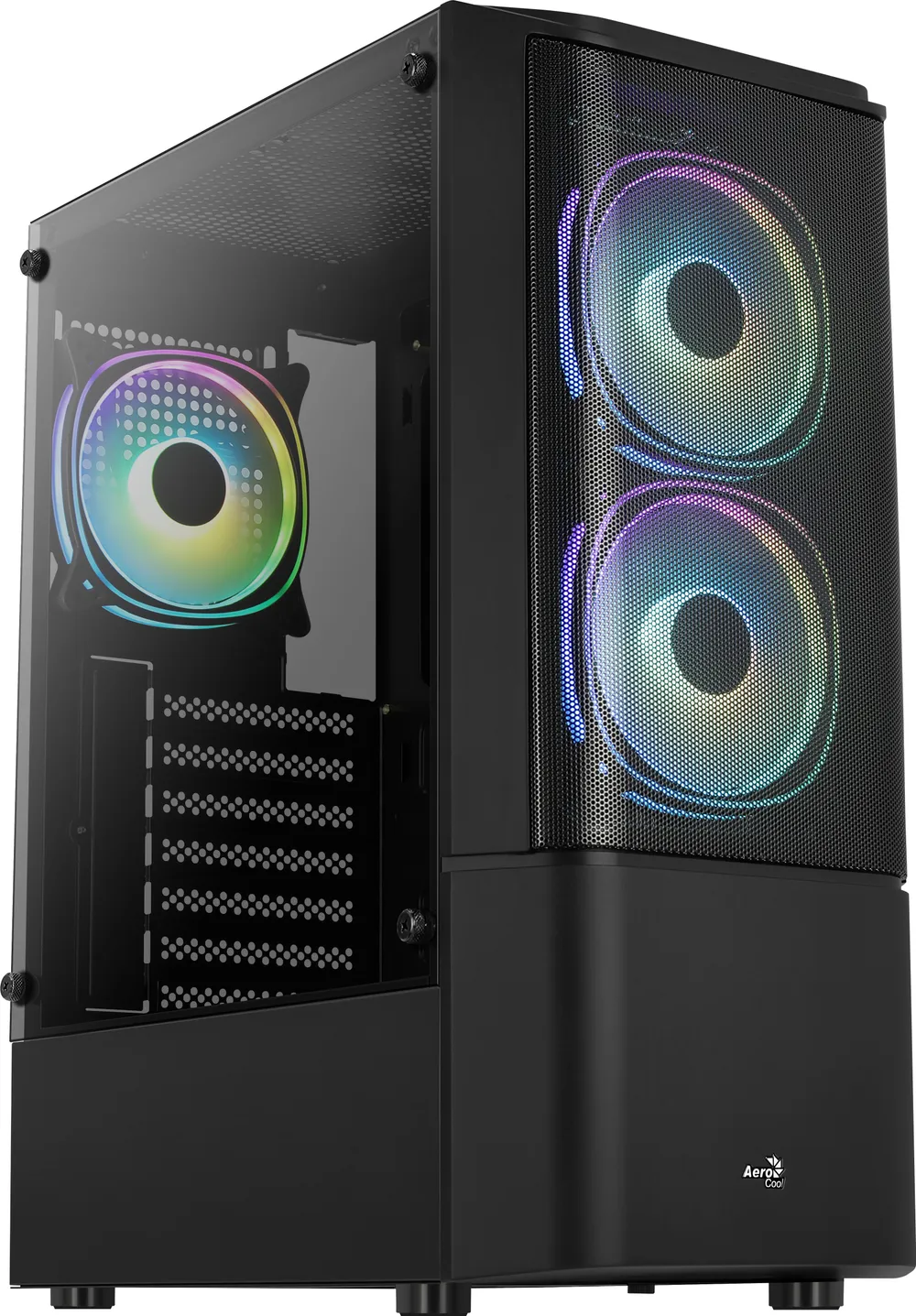 Aerocool Quantum Mesh V3 RGB gehärtetes Glas USB 3.0 schwarz