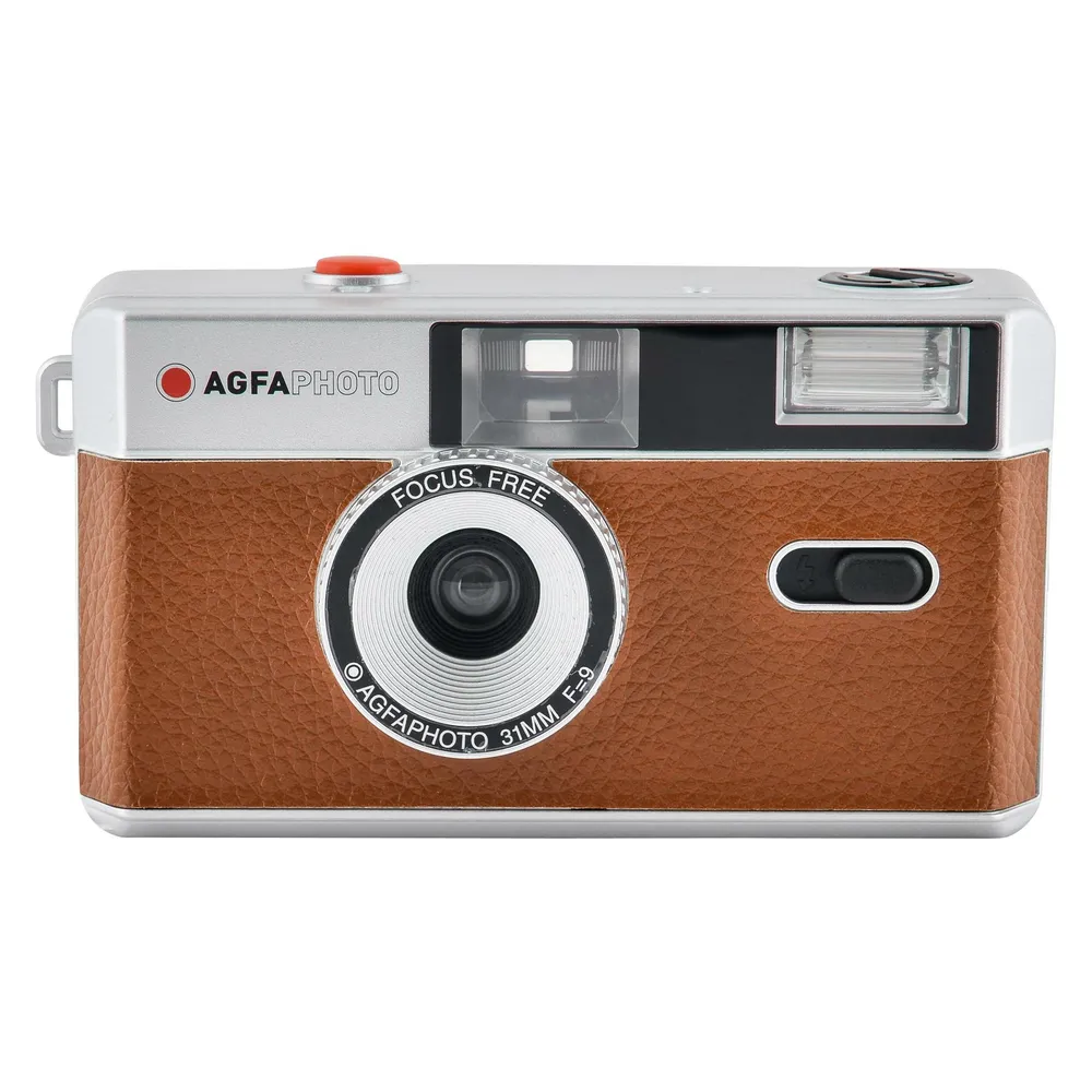 AgfaPhoto 603002 Filmkamera Kompakt-Filmkamera 35 mm Braun