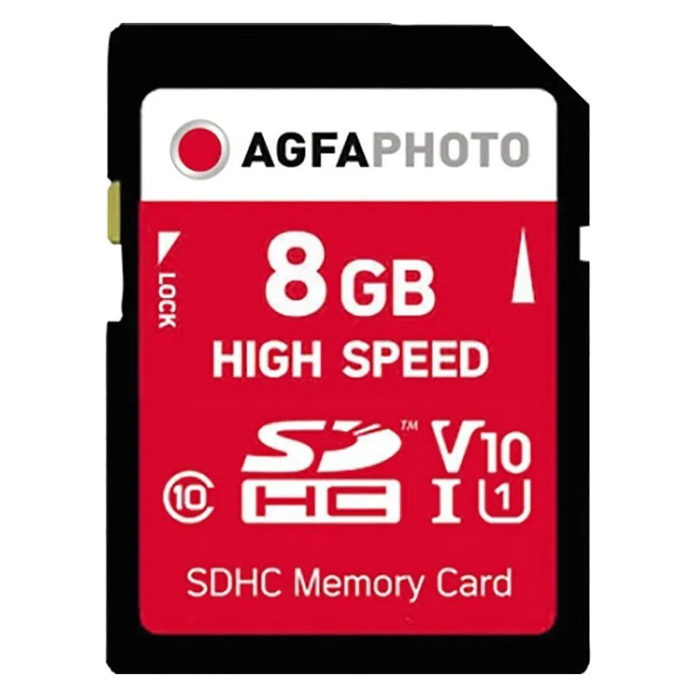Agfaphoto SDHC Karte 8GB High Speed Class 10 UHS I U1 V10
