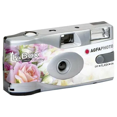 Kamera Agfaphoto LeBox Wedding Blitz 27 Aufnahmen ISO400 Einweg