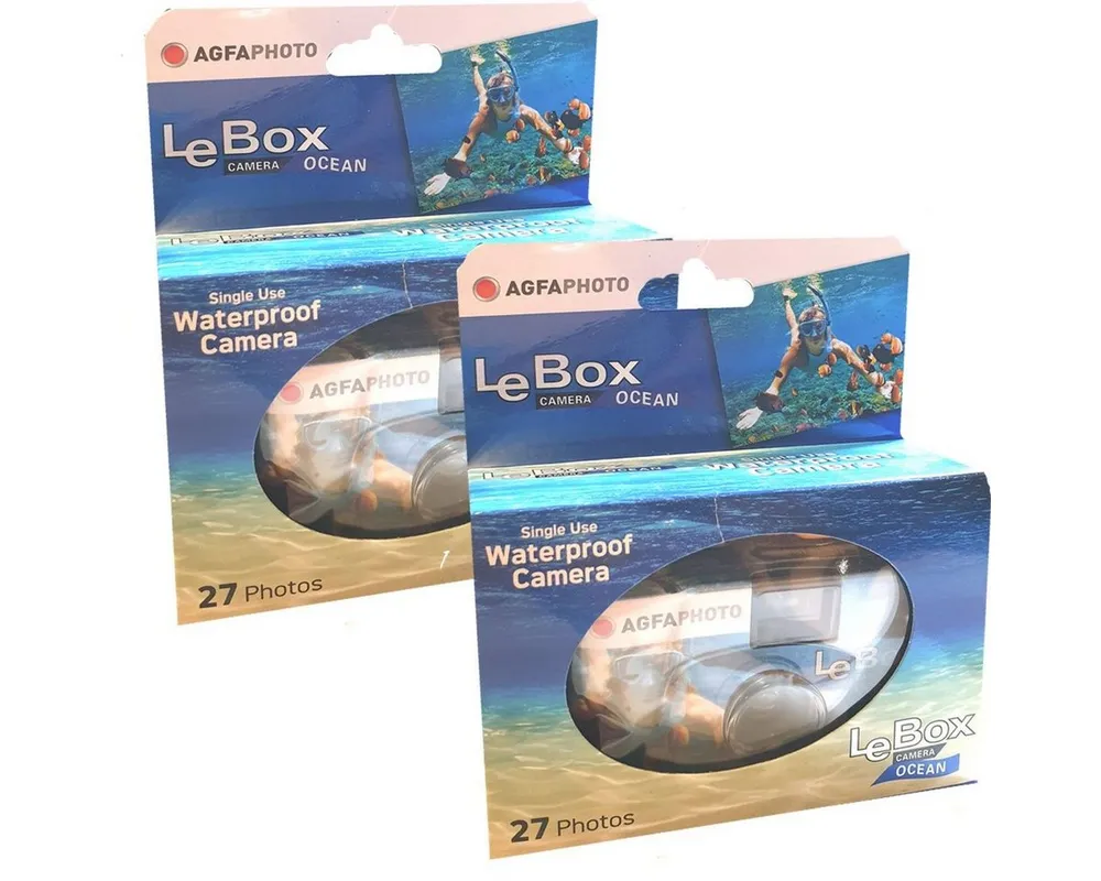 AgfaPhoto 2x Einwegkamera Agfa LeBox Ocean Einwegkamera