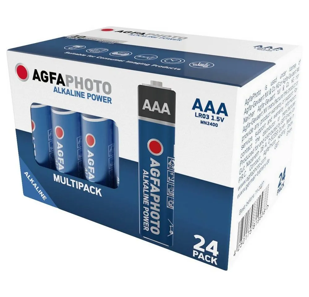 AgfaPhoto Alkaline Micro-Batterien Power, 24er-Set 110-819938 Batterie