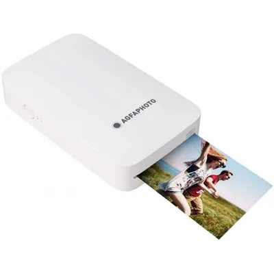 AgfaPhoto Realipix Mini P Weißer Bluetooth-Fotodrucker