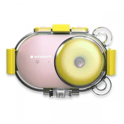 AgfaPhoto Realikids Cam wasserdichte Kinder-Sportkamera 16MP Pink