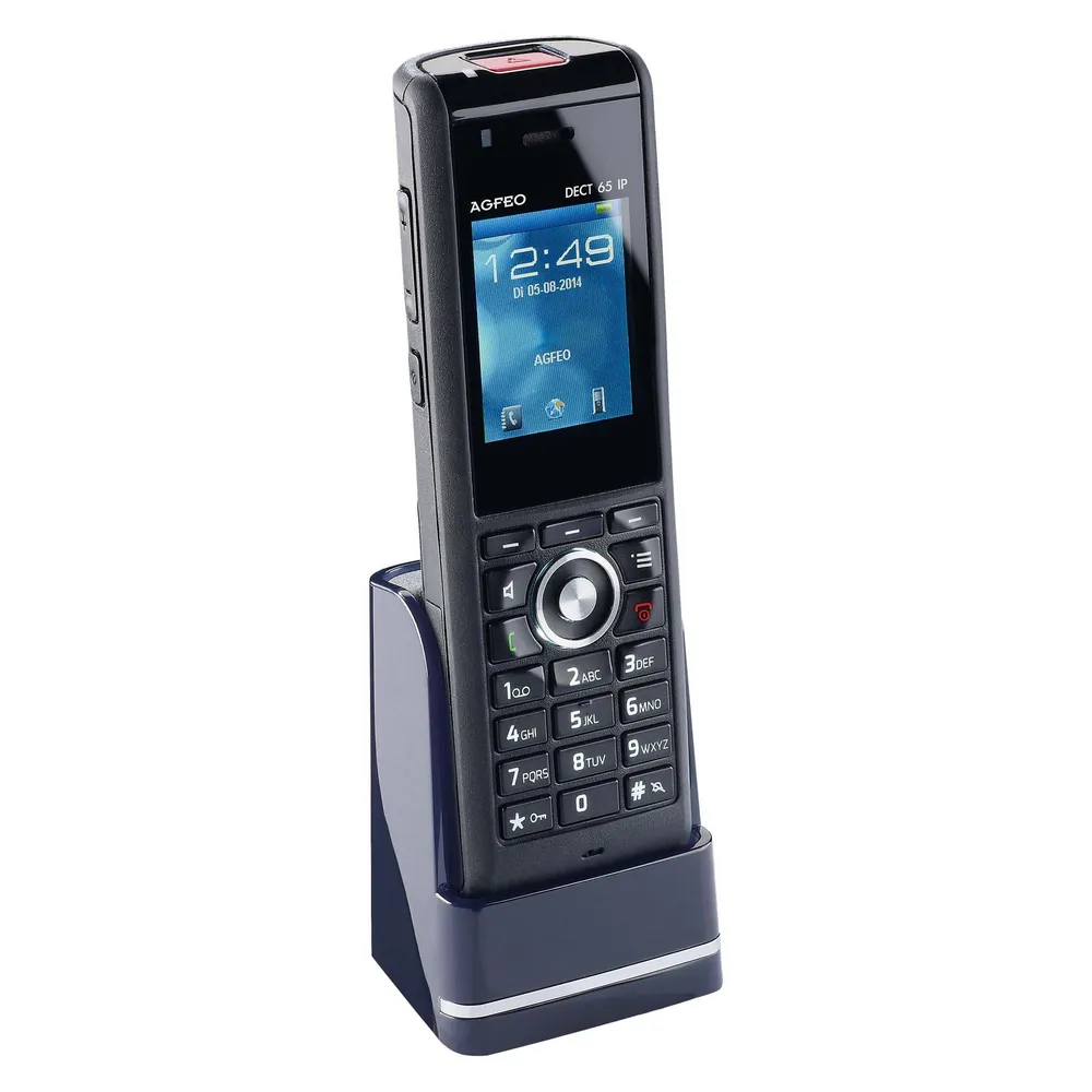 Agfeo DECT 65 IP Schutzklasse 65 stossfest wasserfest staubdicht für AS-/ES-Kommunikationssystemen SW V...