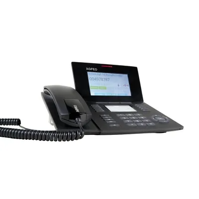IP-Telefon AGFEO ST 56 Schwarz LCD 5000 Kontakte PoE