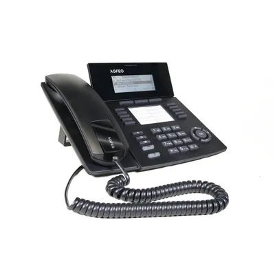 Telefon AGFEO ST 53 IP Schwarz 5000 Kontakte PoE kabelgebunden