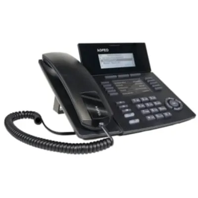 Telefon AGFEO ST 54 IP Schwarz PoE 5000 Kontakte kabelgebunden