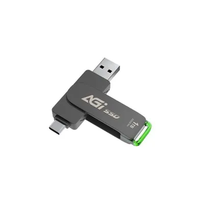 Disco Duro Agi Gear ED138 PRO 1TB SSD USB-C Hochgeschwindigkeit Kompakt Robust