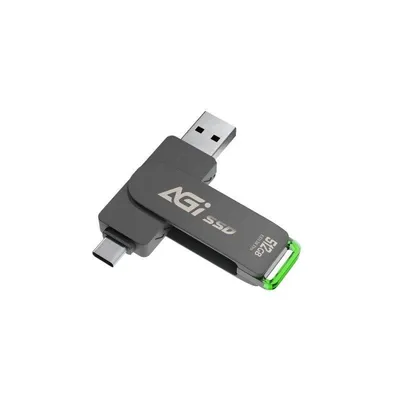 Disco Duro Agi Gear ED138 Pro 512GB SSD USB-C Hochgeschwindigkeit Kompakt
