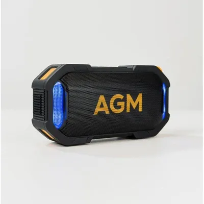 Lautsprecher AGM Mag Rock kabellos 8 W schwarz und orange mit Bluetooth