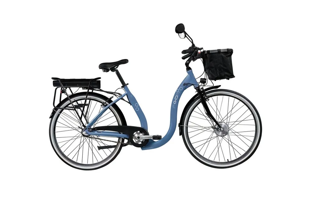 AGON E-Bike Cityrad Assist, 3 Gang, Nabenschaltung, Frontmotor, 374 Wh, tiefer Einstieg