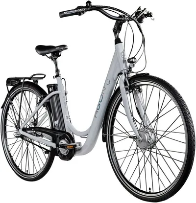 AGON E-Bike Cityrad Aurora, 3 Gang, Nabenschaltung, Frontmotor, 536 Wh, Pedelec, Elektrofahrrad für Damen u. Herren