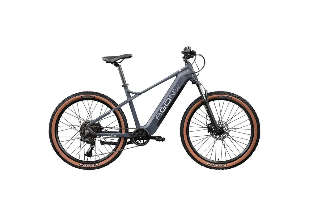 AGON E-Bike Mountainbike Alpha, 10 Gang Shimano Deore SGS T6000 Schaltwerk, Kettenschaltung, Heckmotor, 540 Wh, Pedelec, Elektrofahrrad für Damen u. Herren, MTB