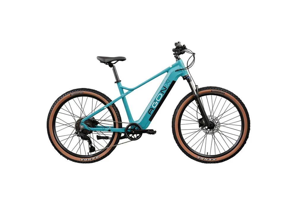 AGON E-Bike Mountainbike Alpha, 10 Gang Shimano Deore SGS T6000 Schaltwerk, Kettenschaltung, Heckmotor, 540 Wh, Pedelec, Elektrofahrrad für Damen u. Herren, MTB