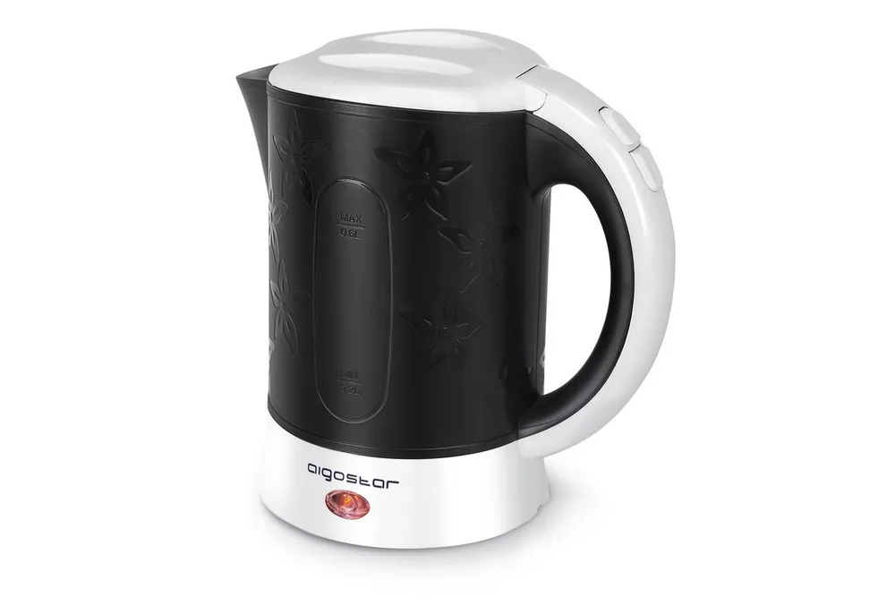 Aigostar Wasserkocher Aigostar - Kleiner Wasserkocher 0,6 L, 2 Tassen und 2 Teelöffel, Kleiner Wasserkocher 0,6 L, 2 Tassen und 2 Teelöffel