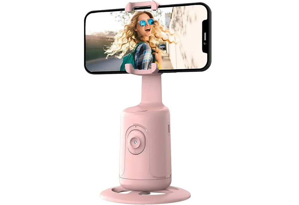 AIMAX Gimbal Smartphone Automatische Gesicht Verfolgung, 360° Drehung Gimbal (für Verschiedenen Handyhaltern Unterschiedlicher Größe Gestensteuerung)