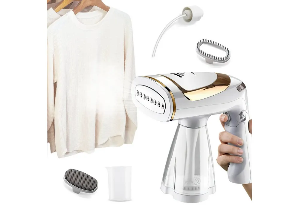 AIMAX Reise-Dampfbügeleisen Steamer Dampfglätter Reise 1600W Dampfbürste Dampfbügel 250ml, für Bügeln im Urlaub Hand Reisesteamer Handheld Handdampfer