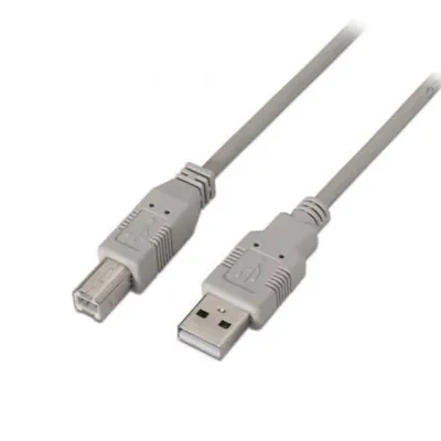 USB 2.0 Druckerkabel AISENS A101-0004 4.5m USB A-USB B Hochgeschwindigkeit beige