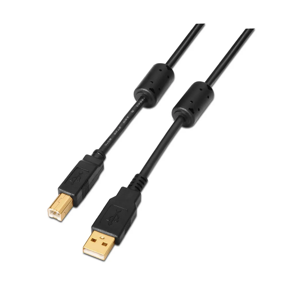 AISENS A101-0009 USB Kabel 2 m USB 2.0 USB A USB B Schwarz